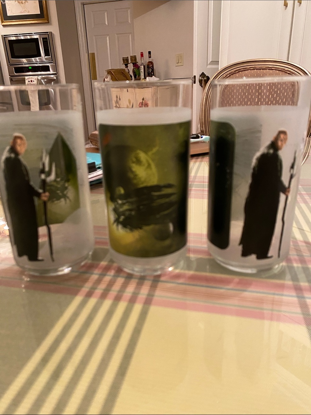 (3) 2008 Burger King Star Trek collection NERO glasses